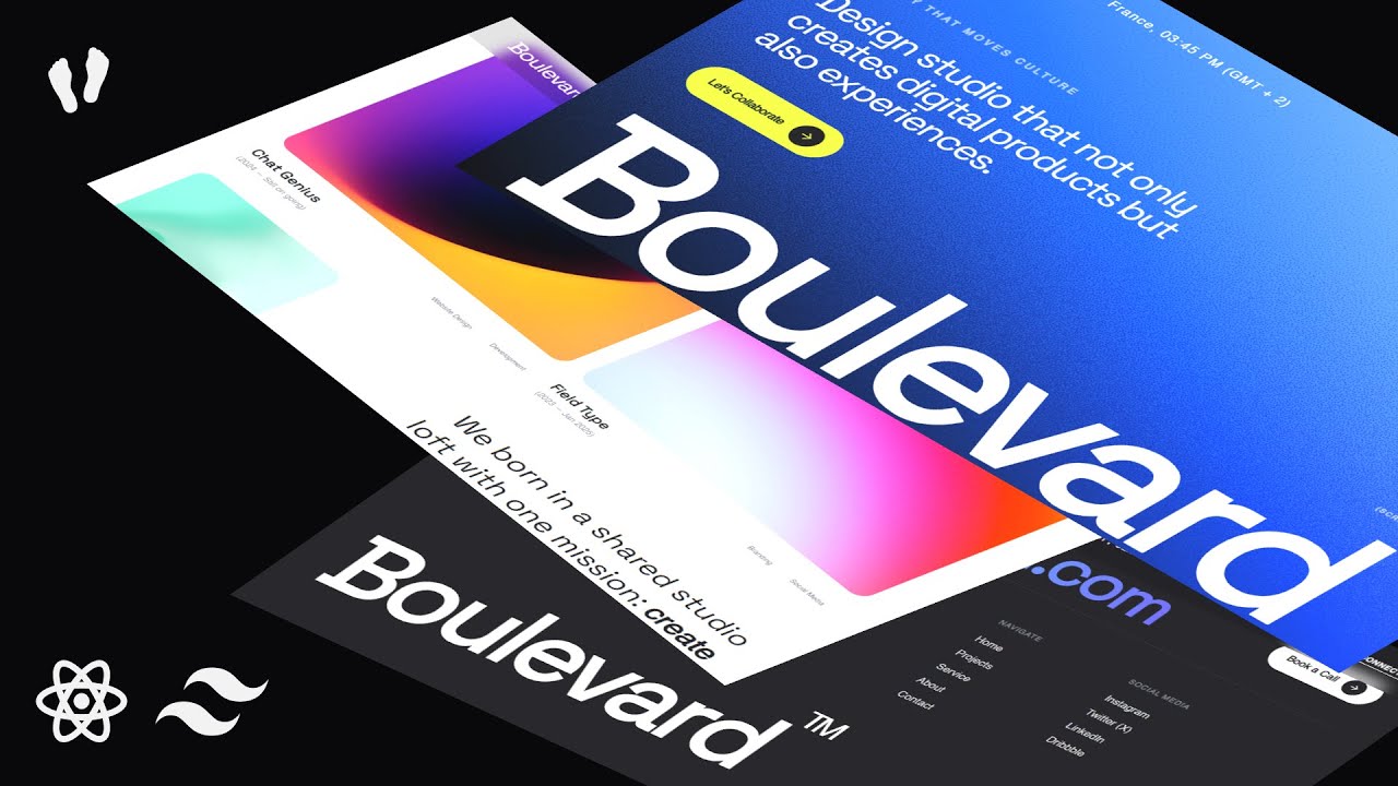 Build Boulevard: Premium Agency Website with React & Tailwind