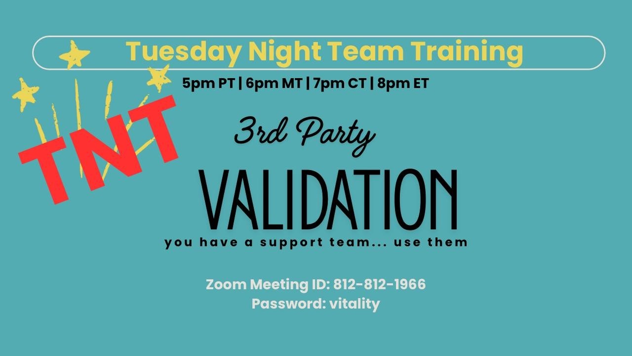 TNT 3rd Party Validation