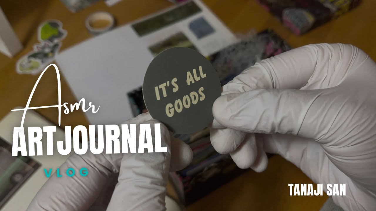Green art journal vlog( no comment video)🤍✨🌿