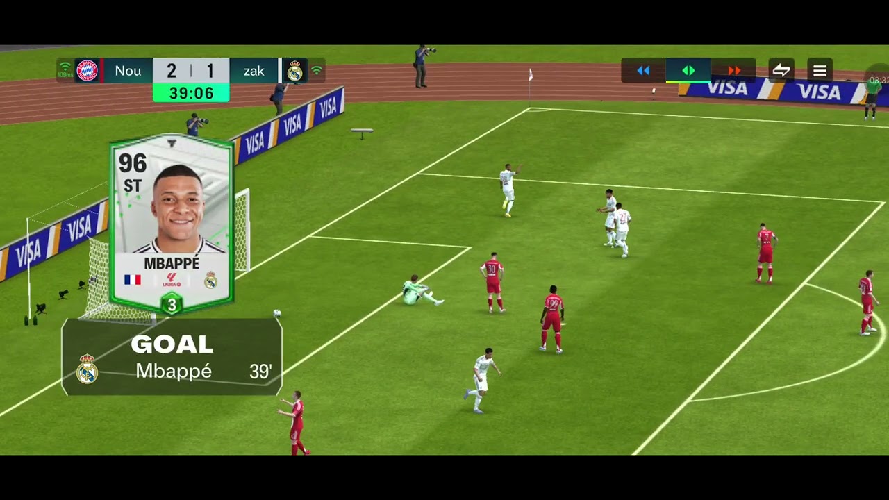 Noureddin ( Bayern Munich) v/s zaksH ( Real Madrid ). FC Mobile. Online football match.
