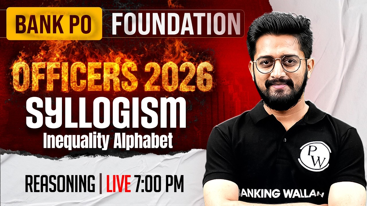 IBPS /SBI /RRB PO Reasoning 2026 | Syllogism, Inequality, Alphabet Test Reasoning | by Sachin Sir #2