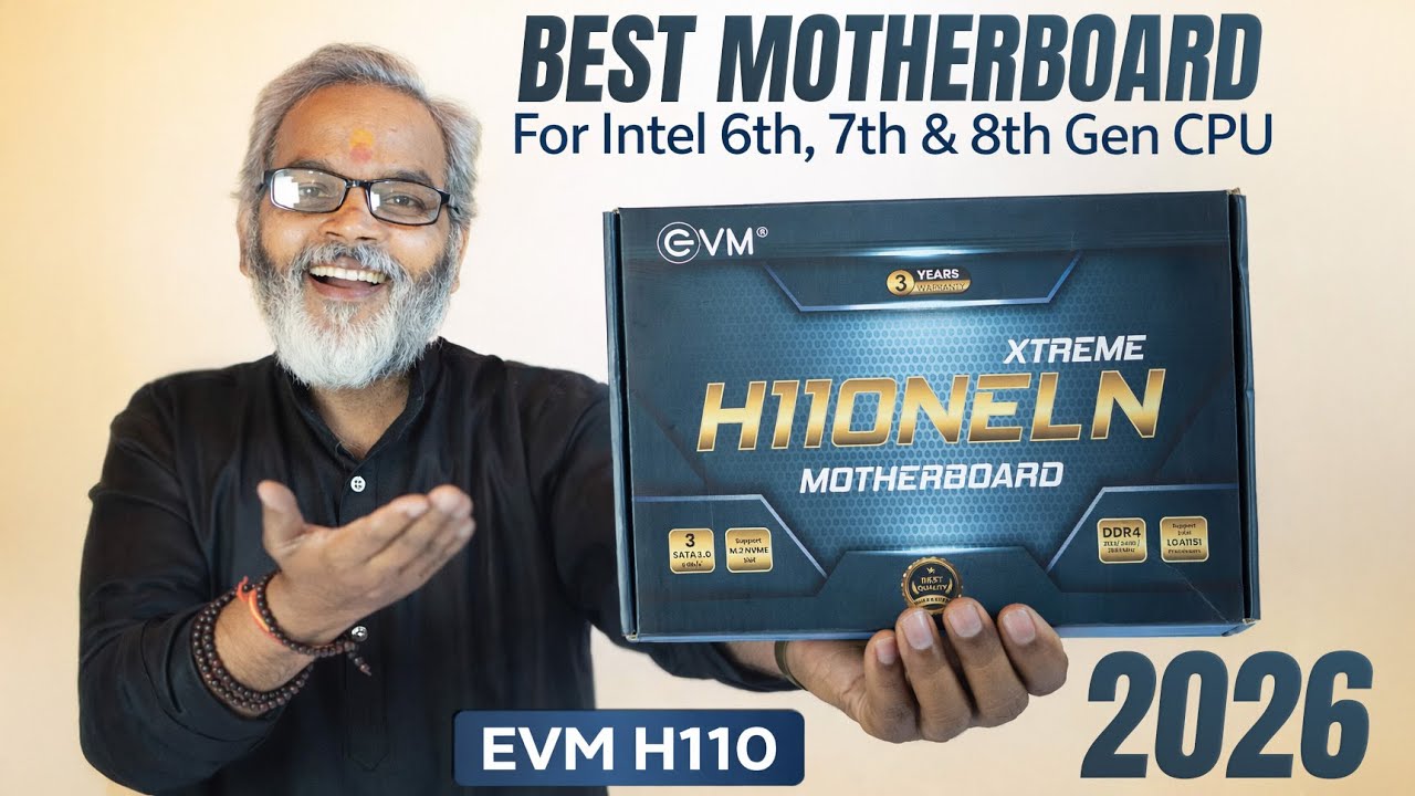 Best Motherboard for Intel 6th 7th & 8th Gen CPU 🔥 EVM H110 Motherboard