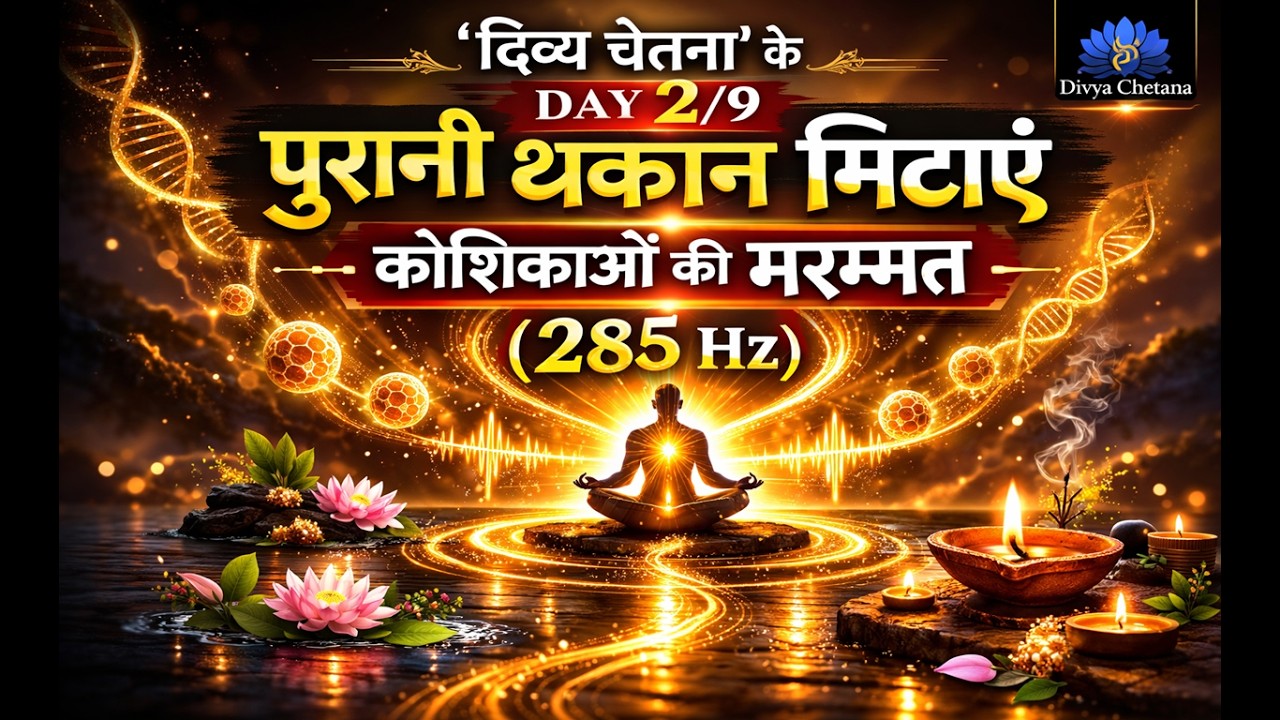 285 Hz Cellular Healing & Tissue Repair | शरीर की ऊर्जा को फिर से जगाएं | Day 2 - 9 Days Challenge
