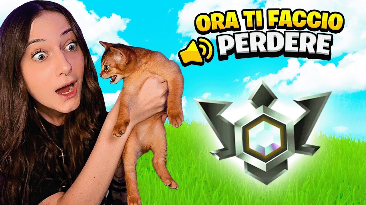 LA MIA GATTINA MI DISTRAE MENTRE GIOCO LE RANKED su FORTNITE ITA 😡