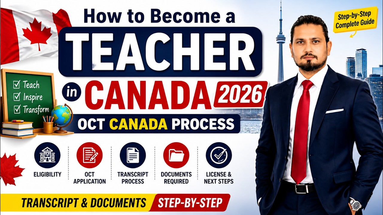 How to Become a Teacher in Canada 2026 | OCT Canada Process, Transcript  & Documents Step-by-Step 🎓