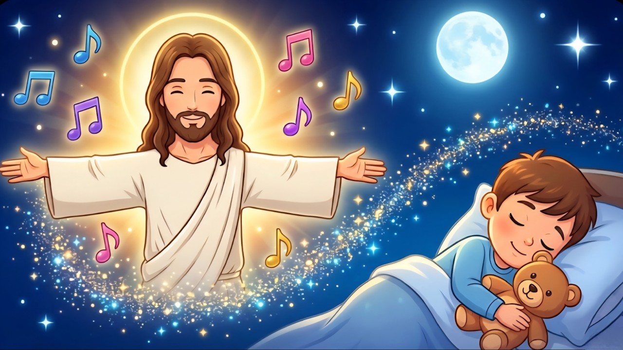 Jesus Is Watching Over Me Tonight 🌙 | Christian Bedtime Prayer for Children