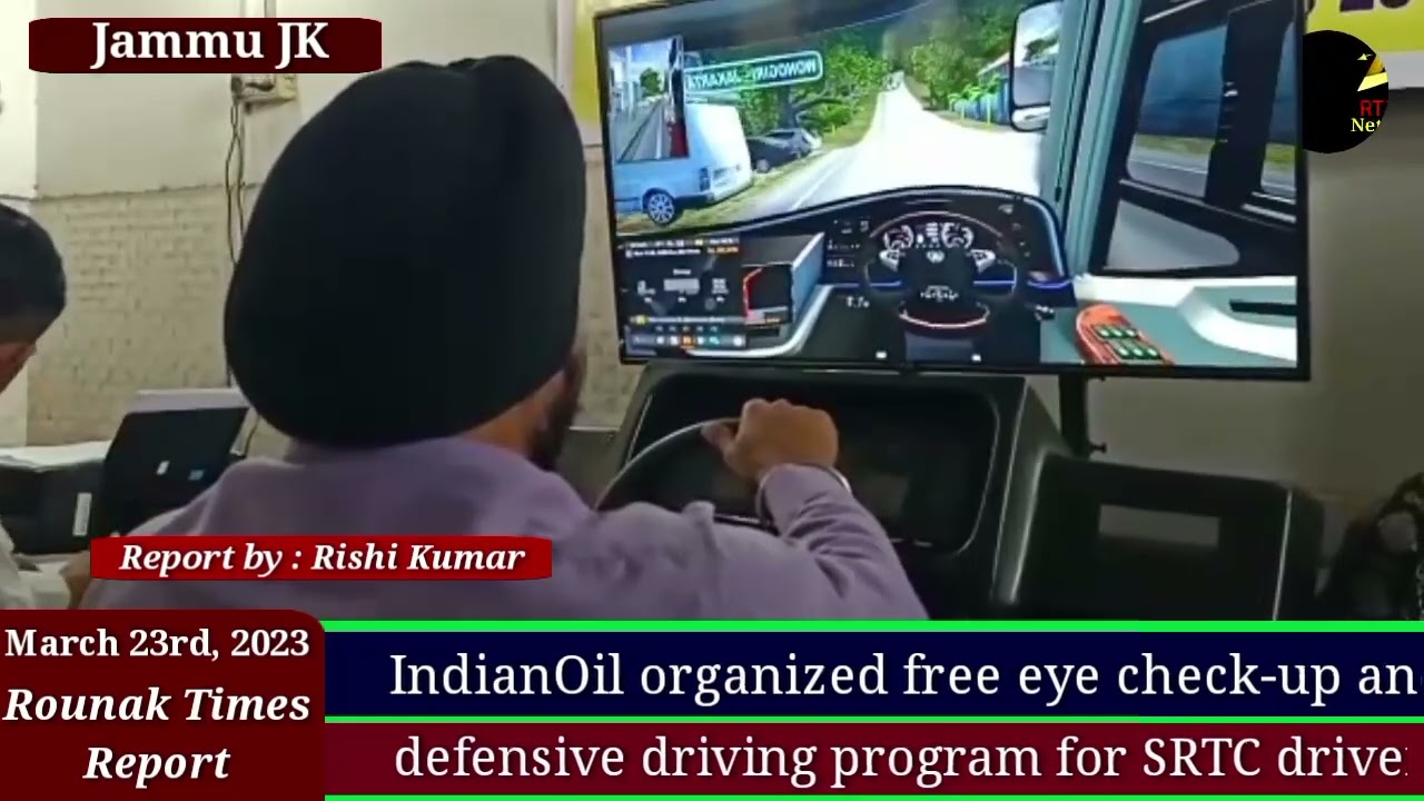 IndianOil organized free eye check-up and defensive driving program for SRTC drivers