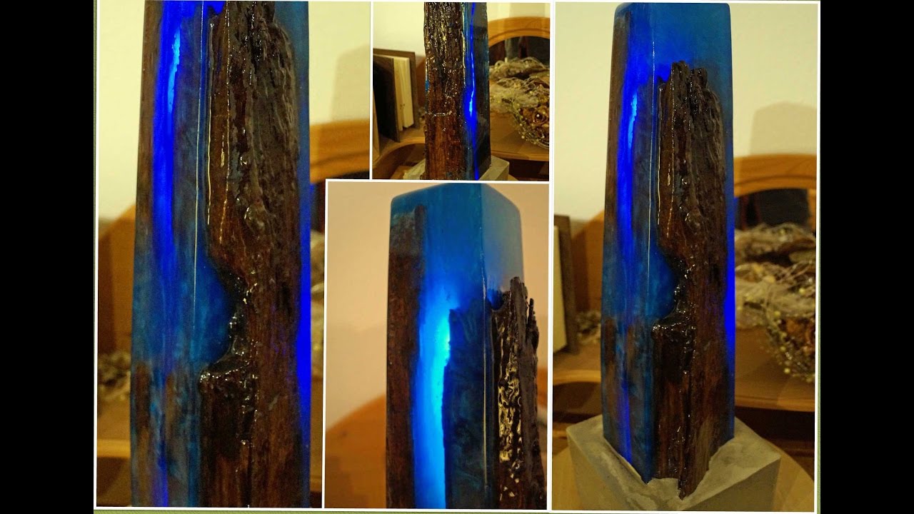 Eiszeit/ice age Lichtskulptur light sculpture resin ToSaLignea