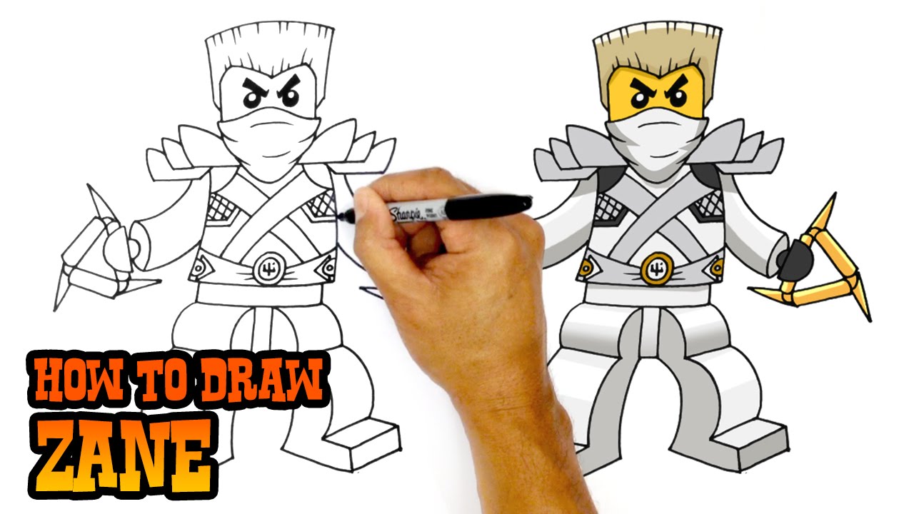 How to Draw Ninjago Zane | Beginner Drawing Tutorial (Step-by-Step)