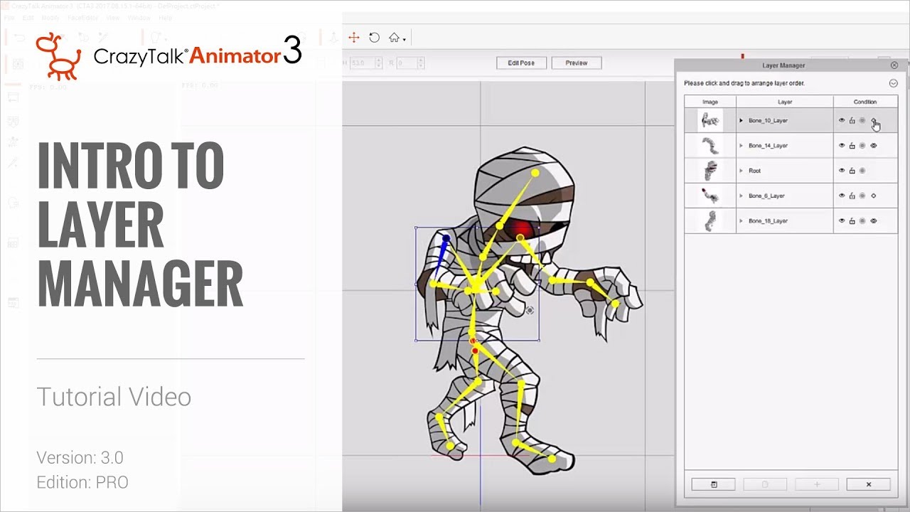 CrazyTalk Animator 3 Tutorial - Intro to Layer Manager