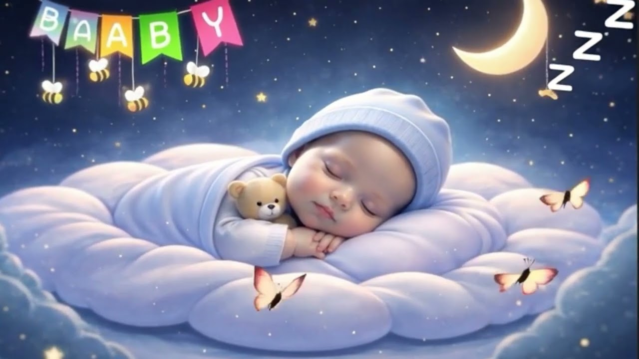 “Sleep Instantly in 3 minutes | 2 Hours Calming Baby Sleep Music”
