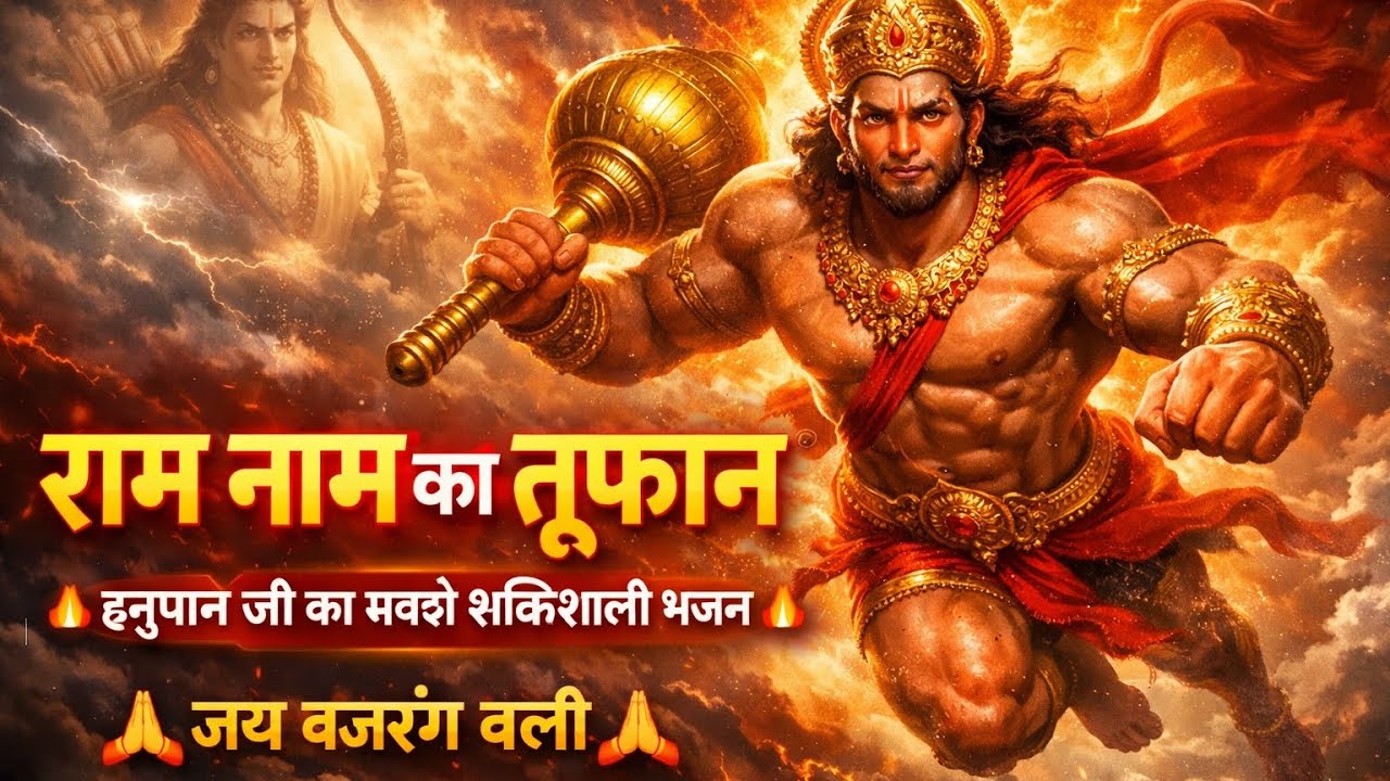 🚩 राम नाम का तूफान 🚩 ||#HanumanBhajan#JaiBajrangBali#RamNaam#HanumanJi#BhaktiSong