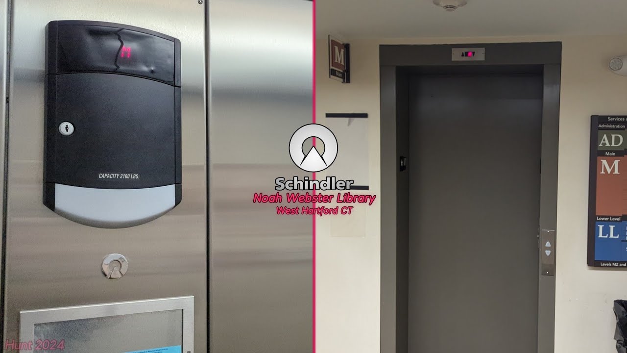 Schindler 330A Hydraulic Elevator | Noah Webster Public Library, West Hartford CT