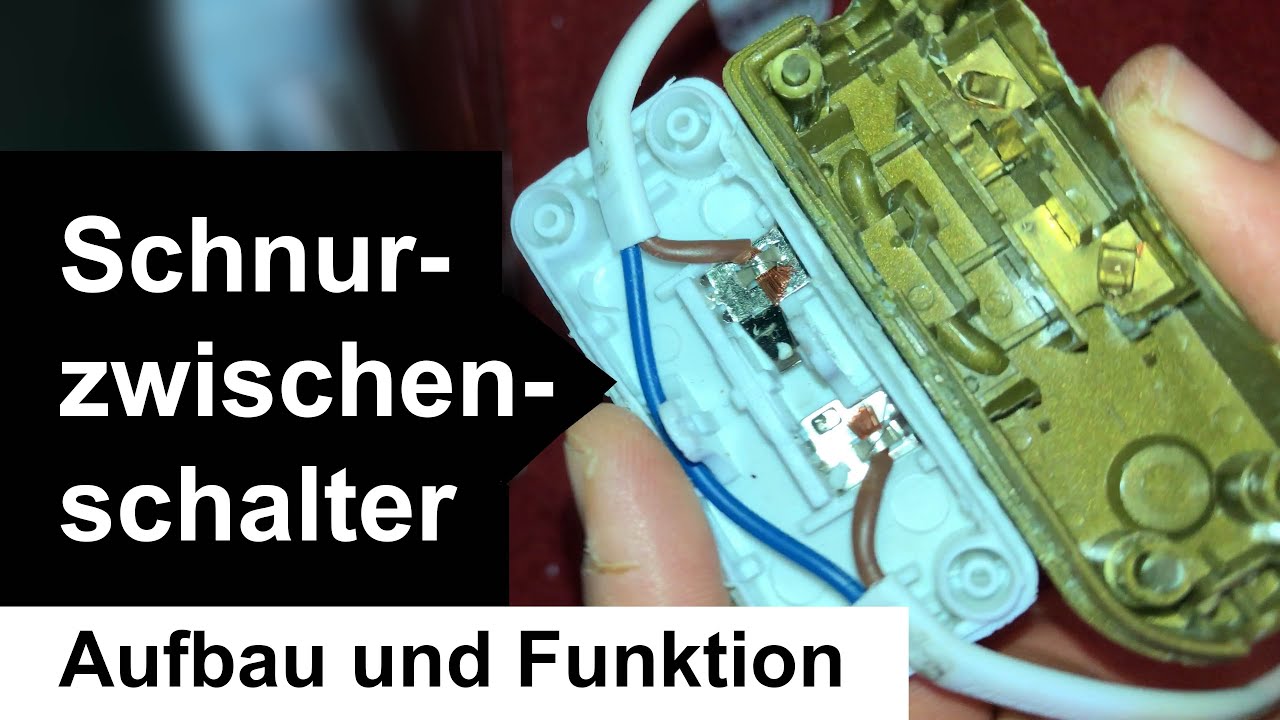 Schnurzwischenschalter, Kippschalter, Wippschalter – Aufbau und Funktionsweise