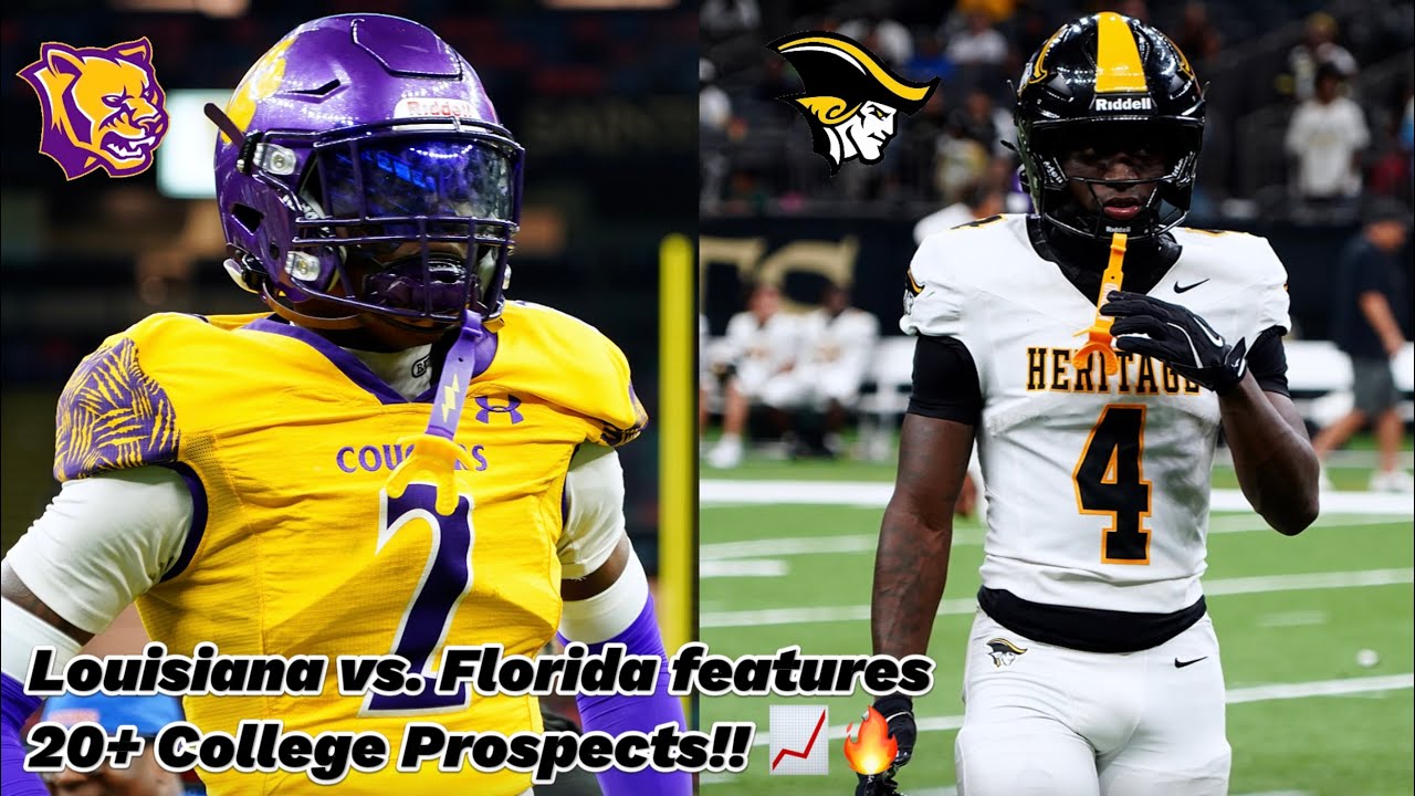 STAR STUDDED Louisiana vs. Florida features 20+ college prospects!! || Karr vs. American Heritage