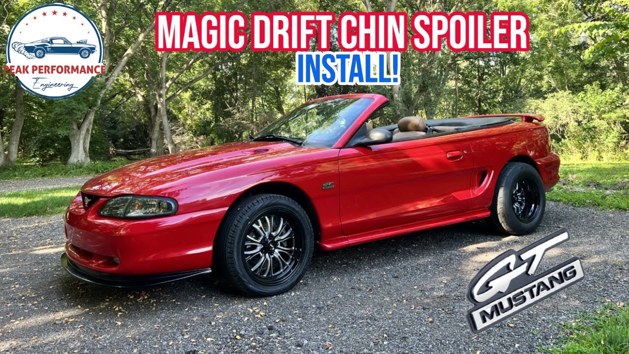 SN95 94-98 Mustang MAGIC DRIFT chin spoiler install on my 1994 Mustang GT 