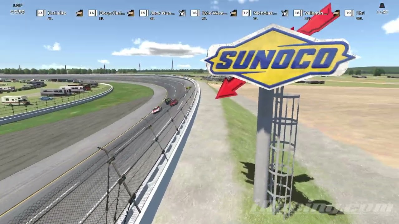 1st Win in the Nascar Legends Series (Last 5 laps at Talledega)