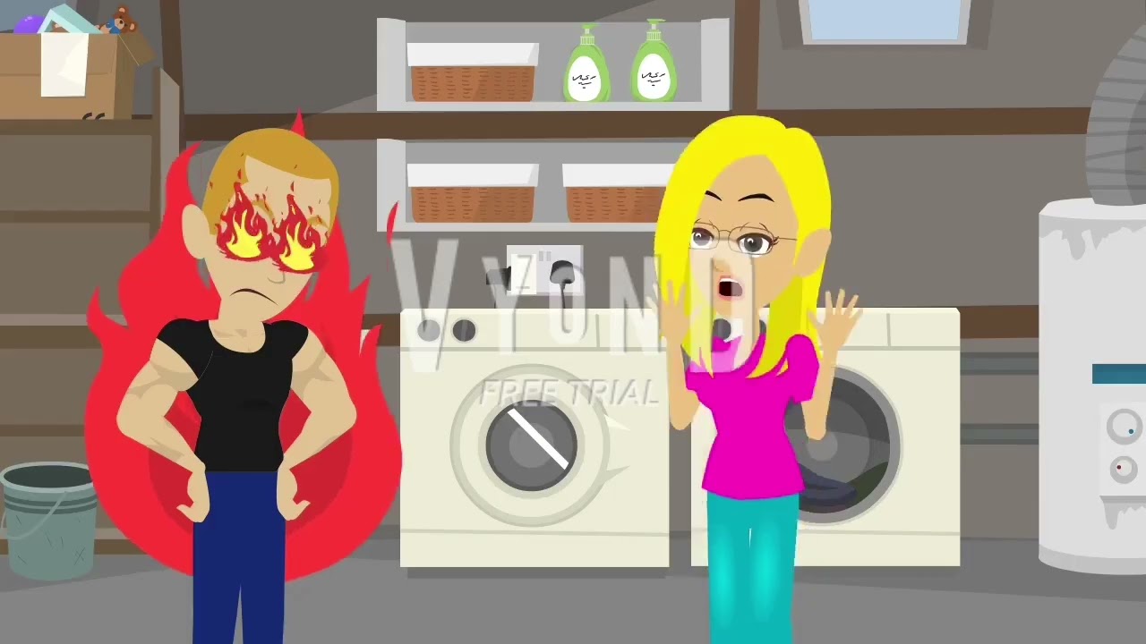 GoAnimate - The Dad Acts Childish By Misbehaving And Throwing A Temper Tantrum Over The Salad