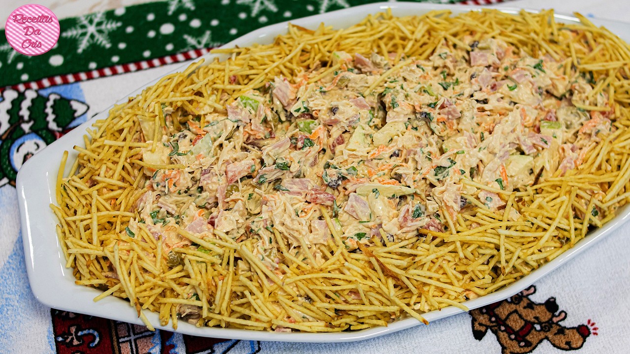 SALPICÃO DE FRANGO MUITO CREMOSO PARA O SEU NATAL! SIMPLES FÁCIL E RÁPIDO | RECEITAS DA CRIS
