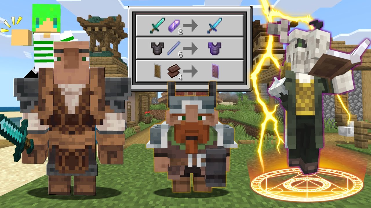 とんでも能力をもった村人を仲間にして村を守るサバイバル【マインクラフト】