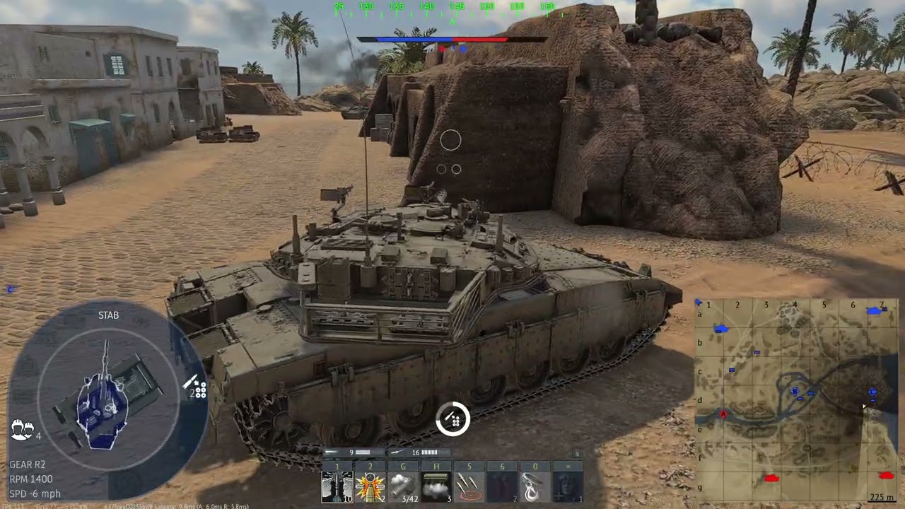 Lil' Bit Of Armor & Luck Goes A Long Way Merkava Mk 3.D Tunisia RB PC OBS