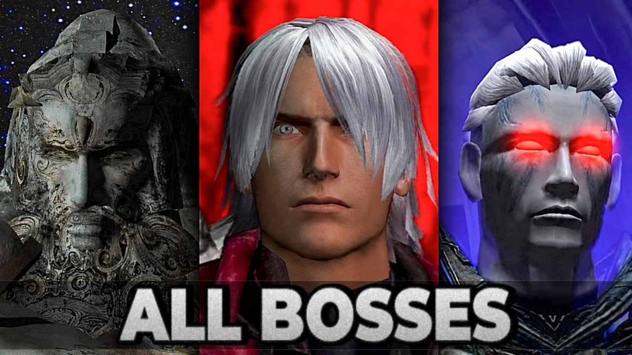 Devil May Cry 1 Remastered - All Boss Fights & Ending 