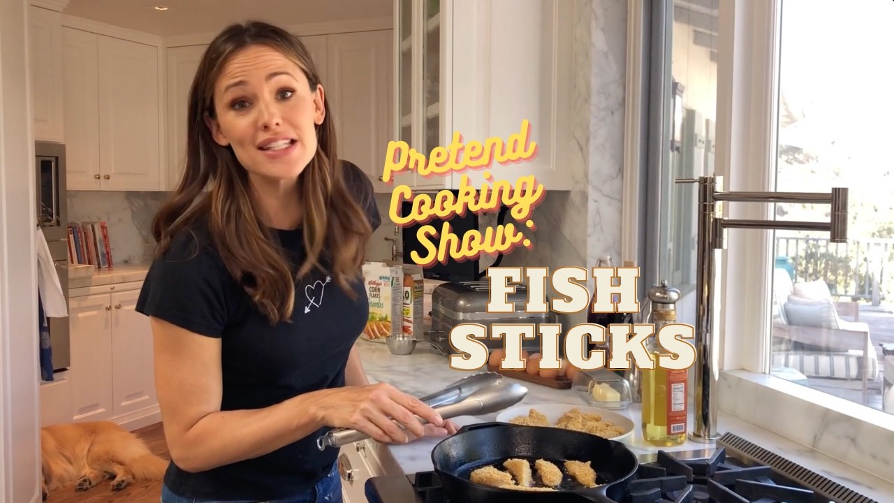 Pretend Cooking Show: Fish Sticks