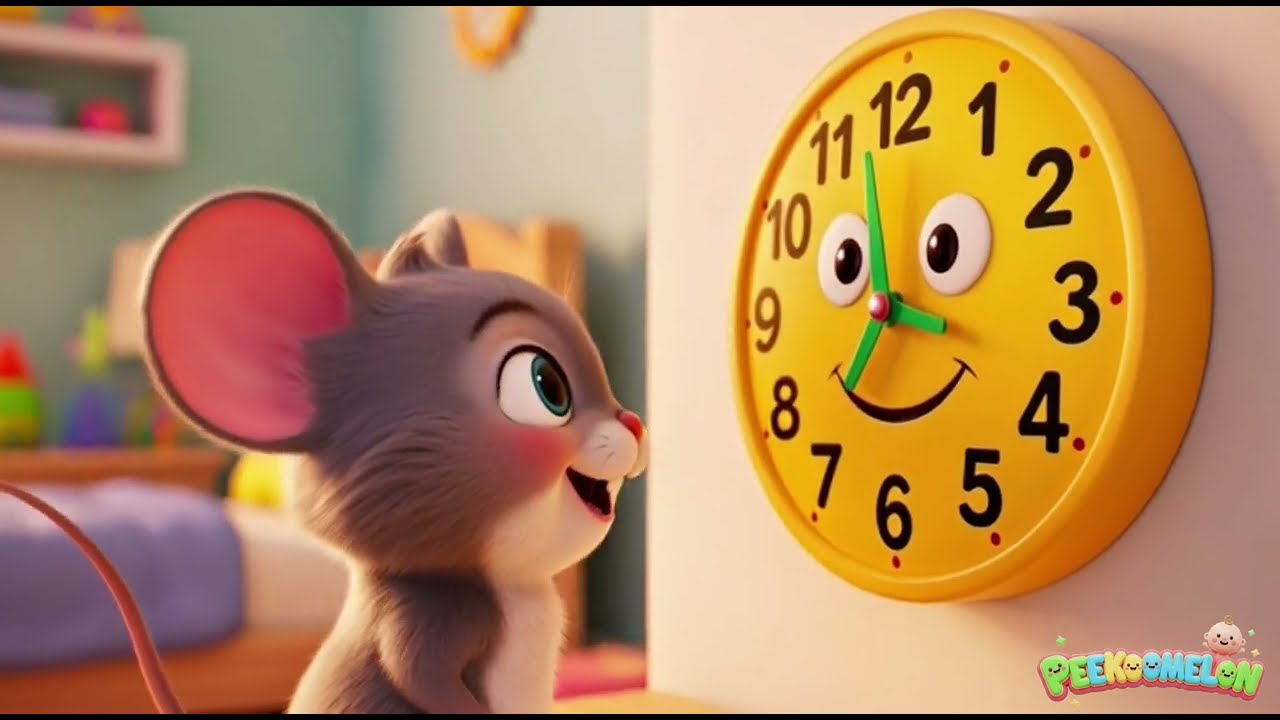 Hickory Dickory Dock 🐭⏰ Nursery Rhyme | Baby Songs for Toddlers