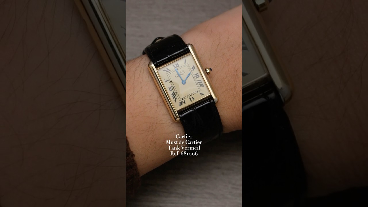 Cartier Must de Cartier Tank Ref. 681006 #cartier #cartierwatches #vintagewatches #cartiertank