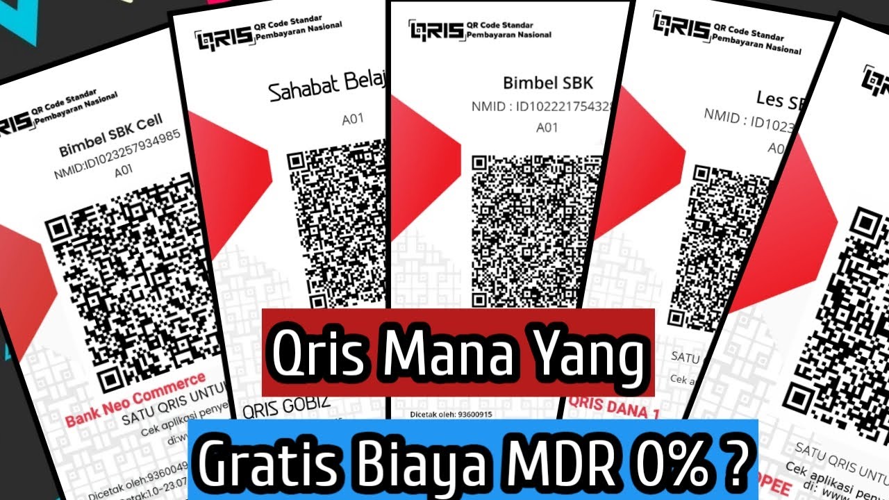 QRIS with Free Admin Fees / 0% MDR