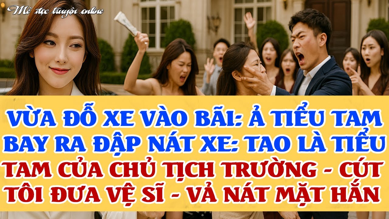 Lái xe vào bãi, tiểu tam chặn đập nát xe: TAO LÀ BỒ NHÍ CỦA HÔN PHU MÀY - tôi cho vệ sĩ vả nát mặt ả