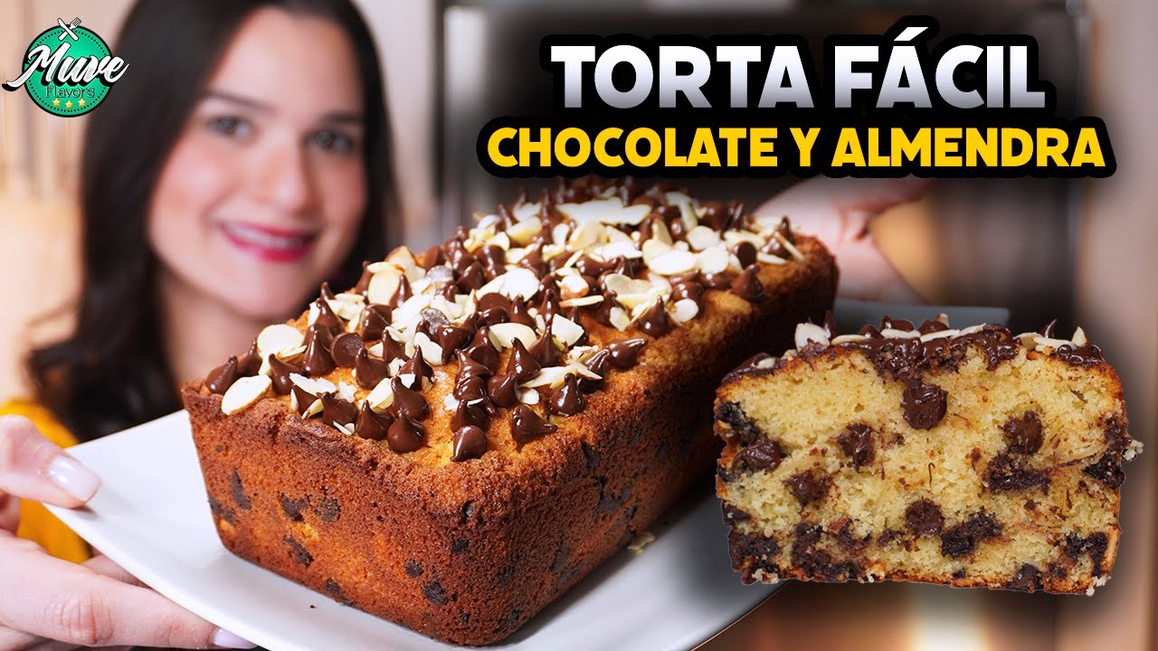Torta Casera de Chocolate y Almendras 🍫 Esponjosa, F&aacute;cil y &iexcl;Perfecta para Cualquier Momento!