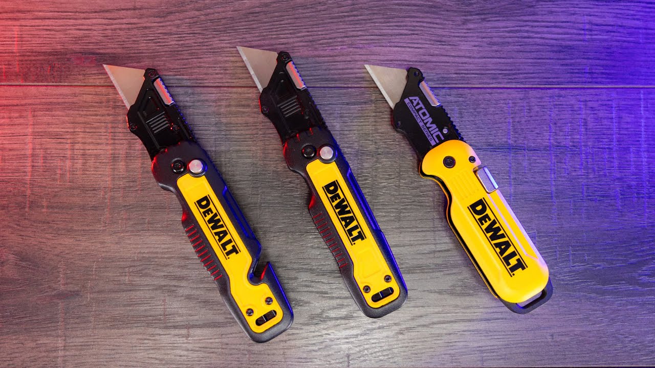 Сравнение лучших складных ножей Dewalt