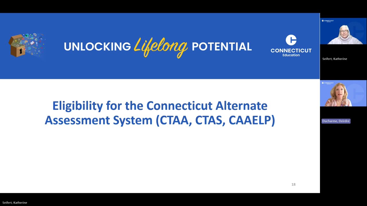 Lunch and Learn - Overview of the Connecticut Alternate Assessment System