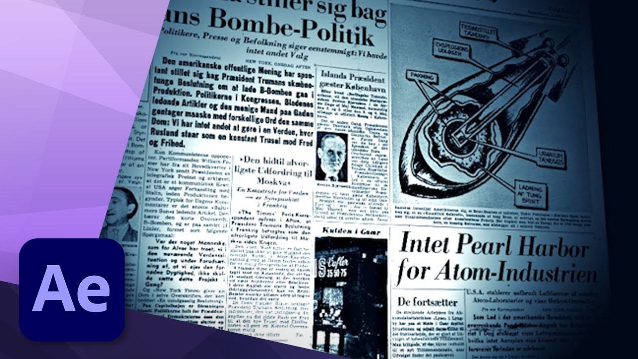 Пролёт газеты в After Effects — УЧЕБНОЕ ПОСОБИЕ