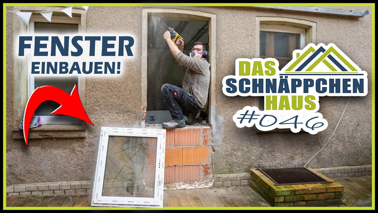 FENSTER SELBER EINBAUEN - DIY im Altbau! | SCHNÄPPCHENHAUS #46 | Home Build Solution