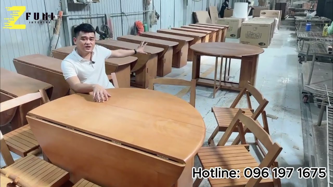 Quy trình sản xuất dòng bàn ăn thông minh gấp gọn đạt chuẩn