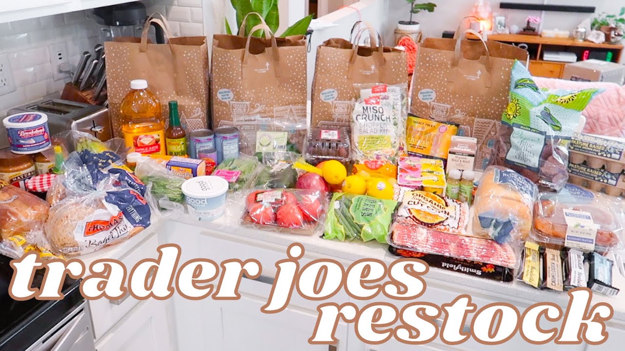 trader joes grocery haul! *new year restock* 2024