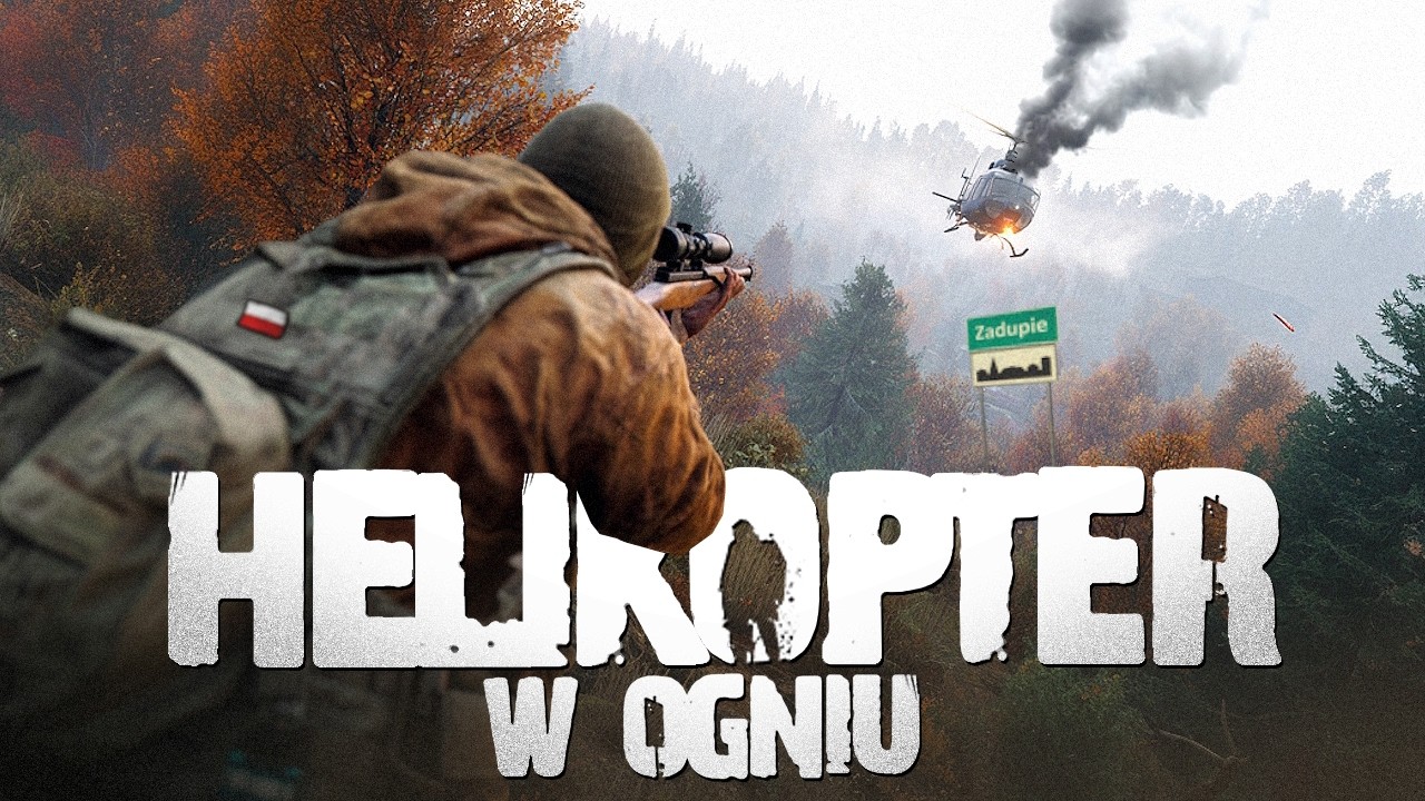 DayZ PL #40 - Helikopter w ogniu - Gameplay PL 4K