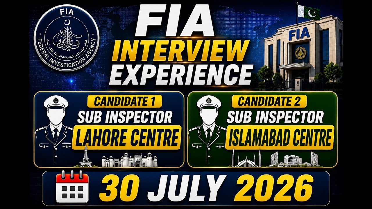 FIA Interview Experience Questions asked in today FIA interview SI ASI UDC LDC Result 30 July Part 2