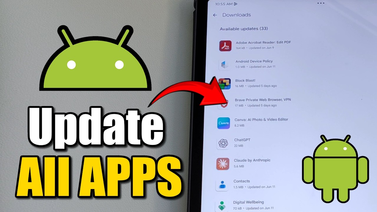 Как обновить все приложения на Android