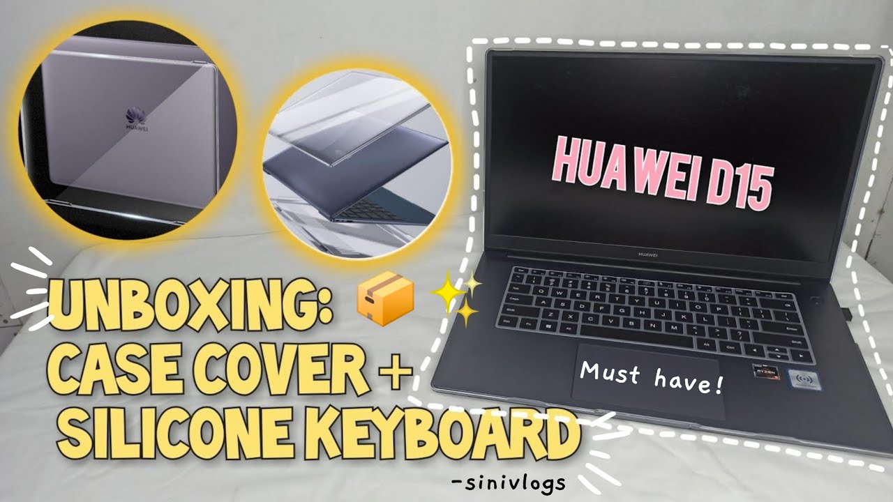 Huawei D15 (Laptop Case Cover + Silicone Keyboard) || Mura lang sa Shopee ✨