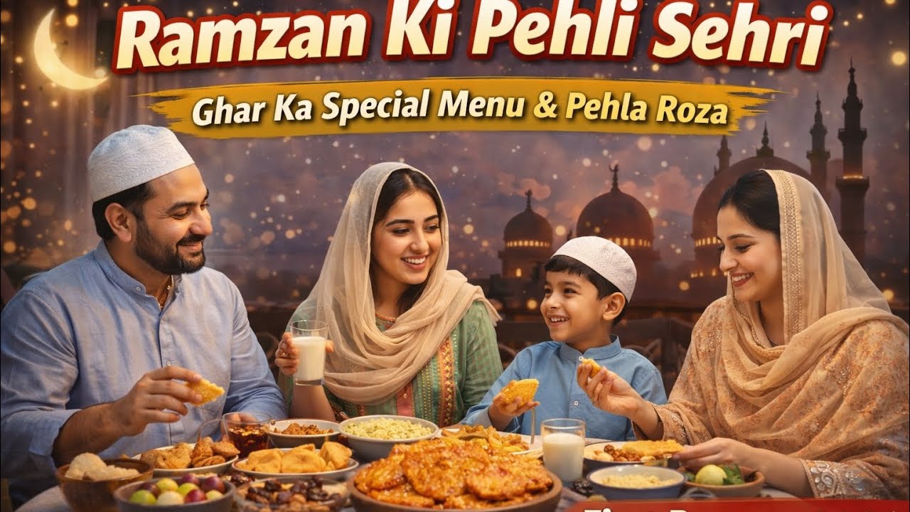 👉 Ramzan Ki Pehli Sehri | Ghar Ka Special Menu & Pehla Roza