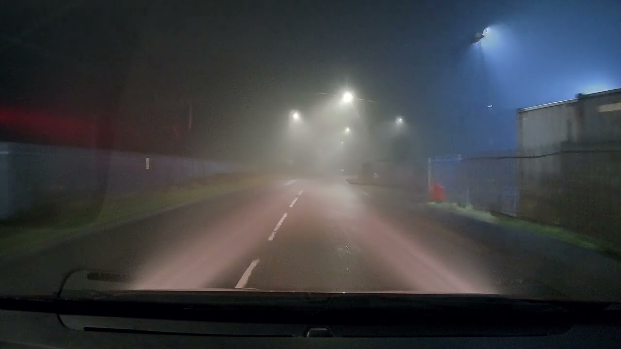 Driving in the Fog in Treorchy and Treherbert (Rhondda Cynon Taff), Wales - January 2026