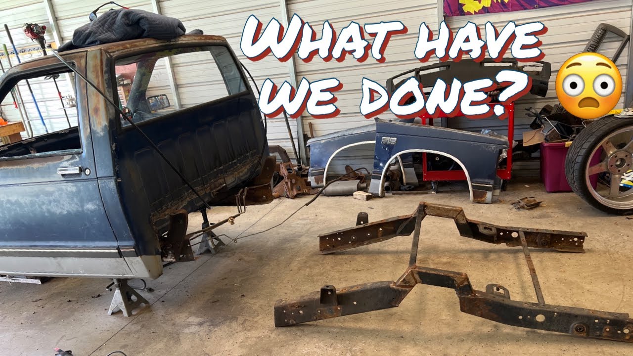 Starting the narrowed chassis for big billets on the 89 s10 build