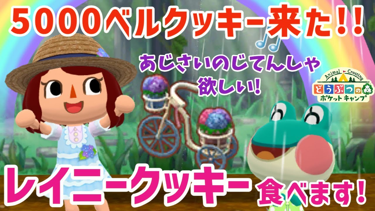 【ポケ森】今日は当たる気がする！「あじさいのじてんしゃ」最終決戦なるか！？【どうぶつの森ポケットキャンプ】 無課金