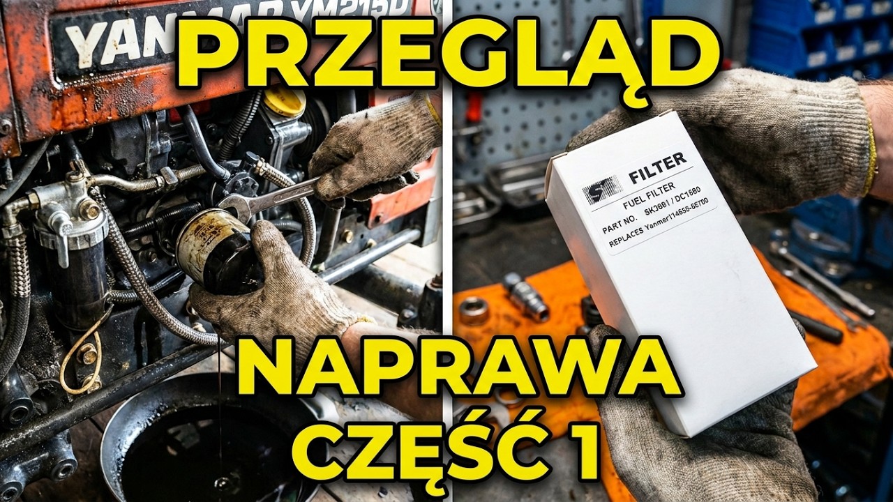Yanmar YM215D przegląd i naprawy cz 1