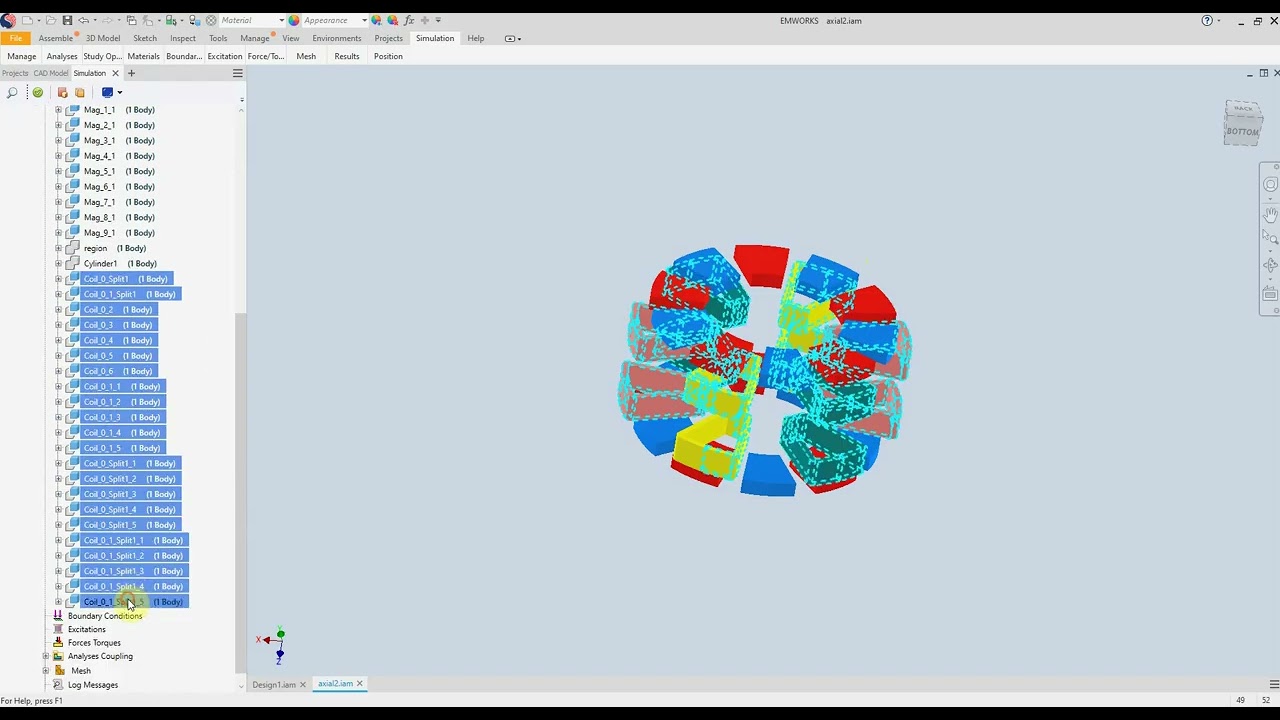 Axial Flux Machine Simulation Series | Part 2: Material Assignment and Magnet Orientation