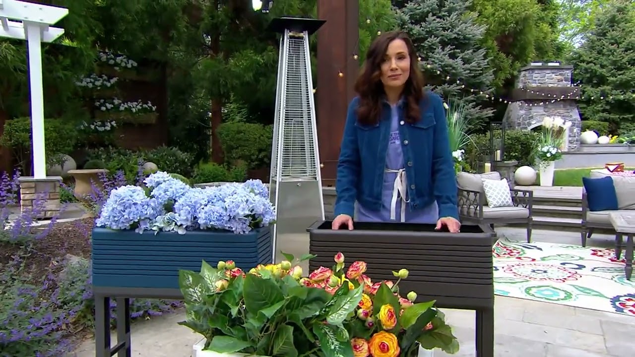 NuVue Raised Garden Planter with Adjustable Stand Heights on QVC