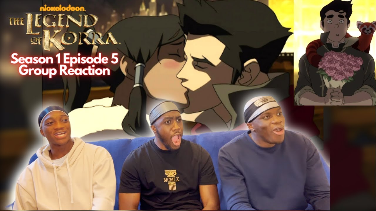 KORRA AND MAKO KISS!! THE LEGEND OF KORRA BOOK 1 EPISODE 5 | 100% BLIND GROUP REACTION!!!